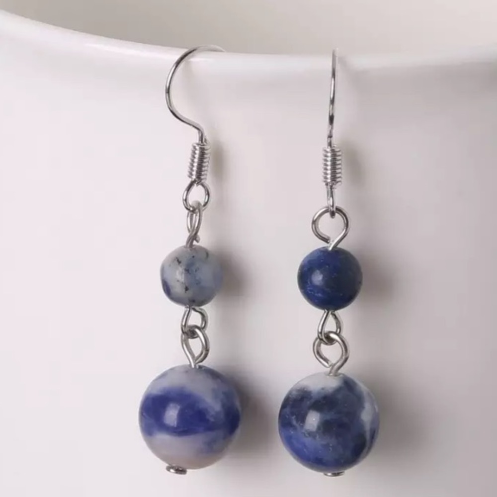 Genuine Blue Cheese Earrings